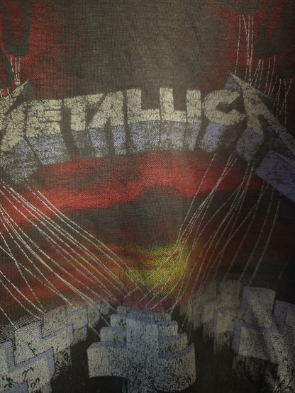vintage metallica master of puppets gray tee