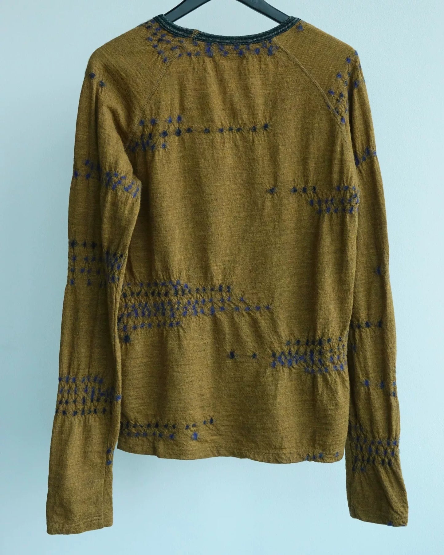 Kapital Wool Long T-Shirt with Indigo Dye