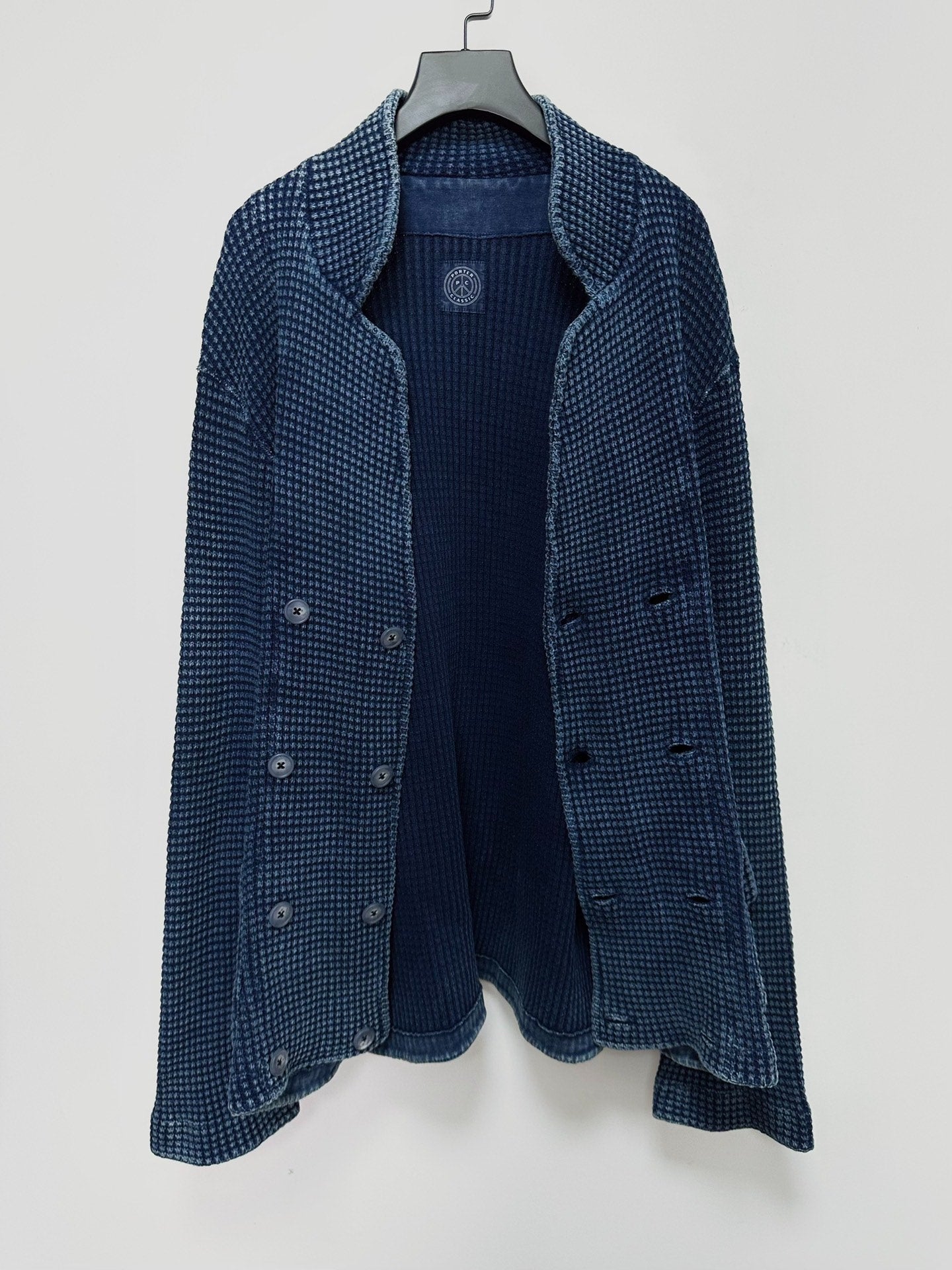 PORTER CLASSIC Indigo Double-Breasted Jacket