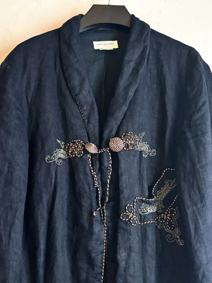 Dries Van Noten 2006 Embroidered Linen Jacket