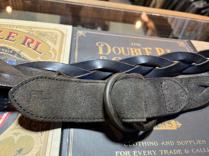 rrl woven leather belt by ralph lauren