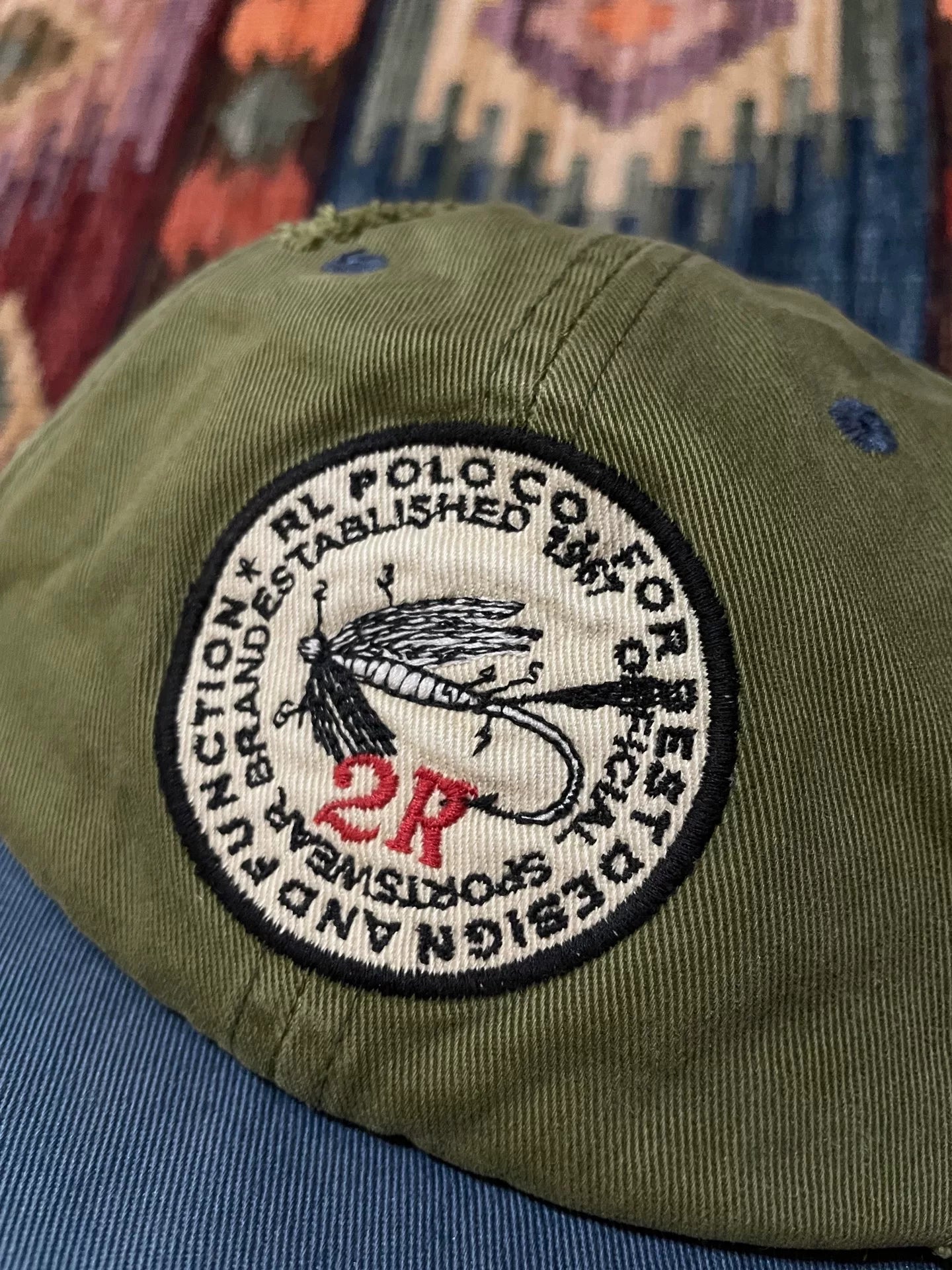RALPH LAUREN Vintage Fishing Baseball Cap
