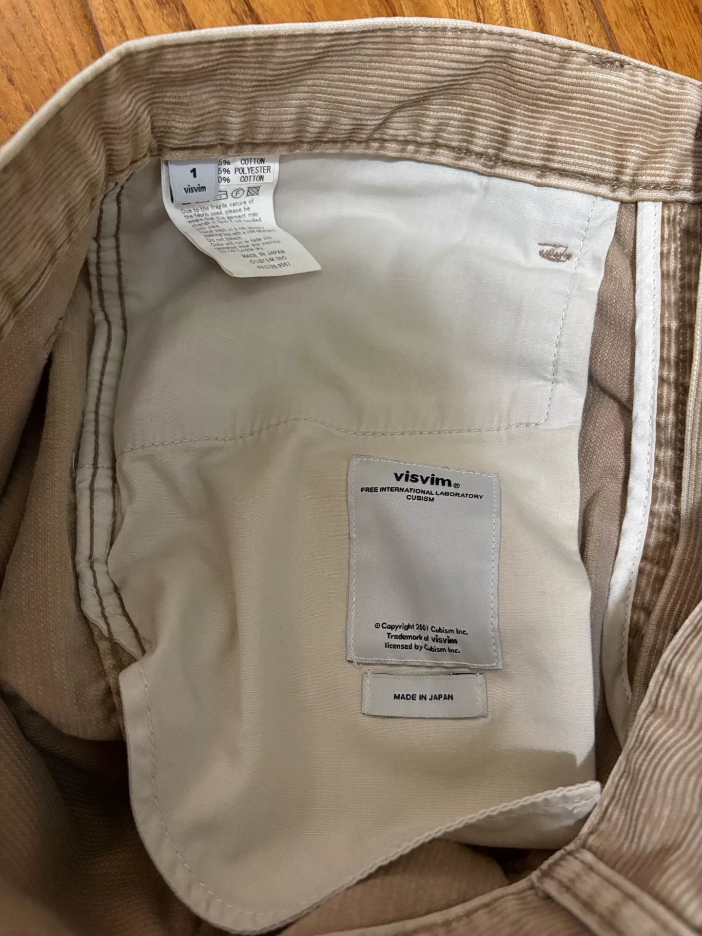VISVIM FLUXUS CORDS 03 11AW