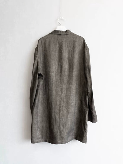 yohji yamamoto ink-dyed linen jacket