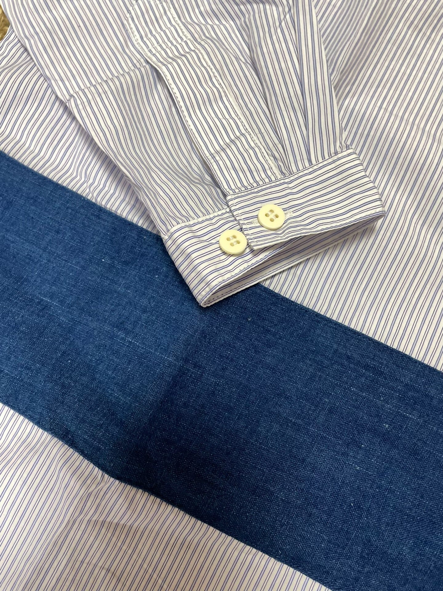 VISVIM KERCHIEF BORDER Stripe Shirt