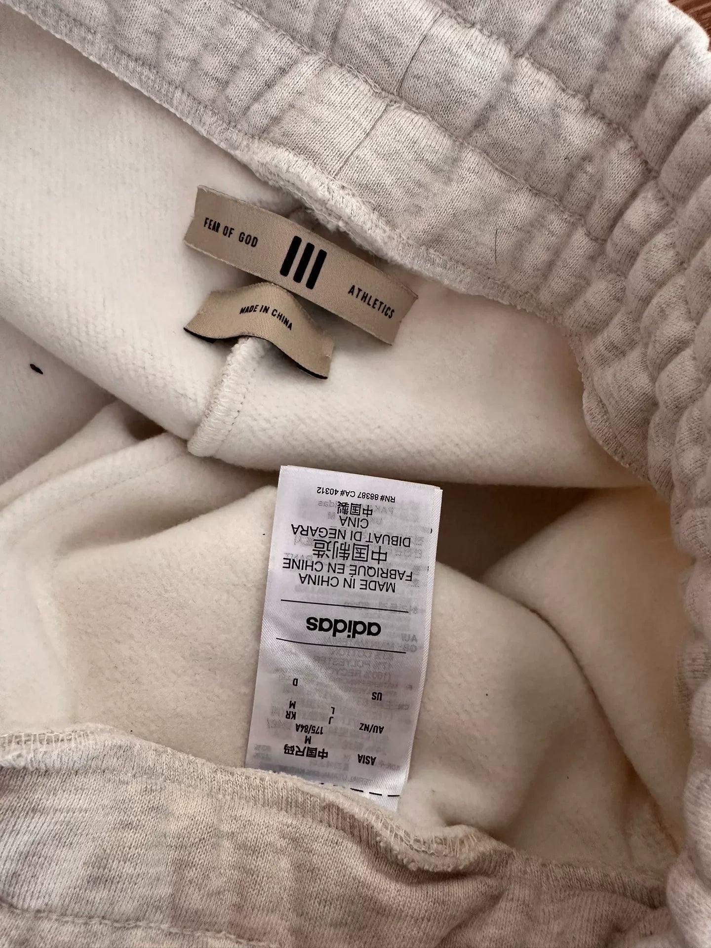 fear of god athletics x adidas sweatpants