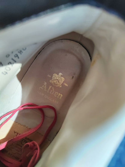 Alden Black Leather Tanker Boots