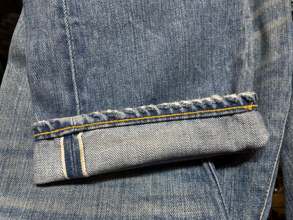 vintage distressed denim jeans by RRL
