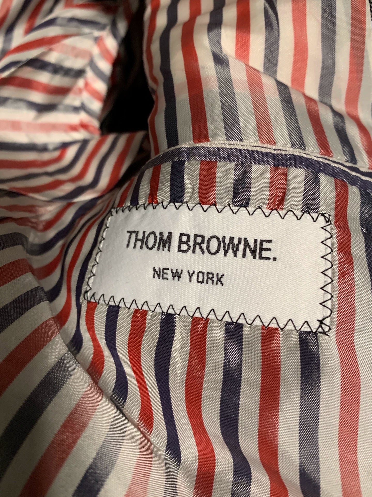 thom browne crane embroidered suit jacket