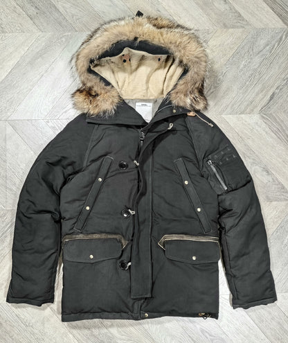 visvim 15AW valdez coat in charcoal black