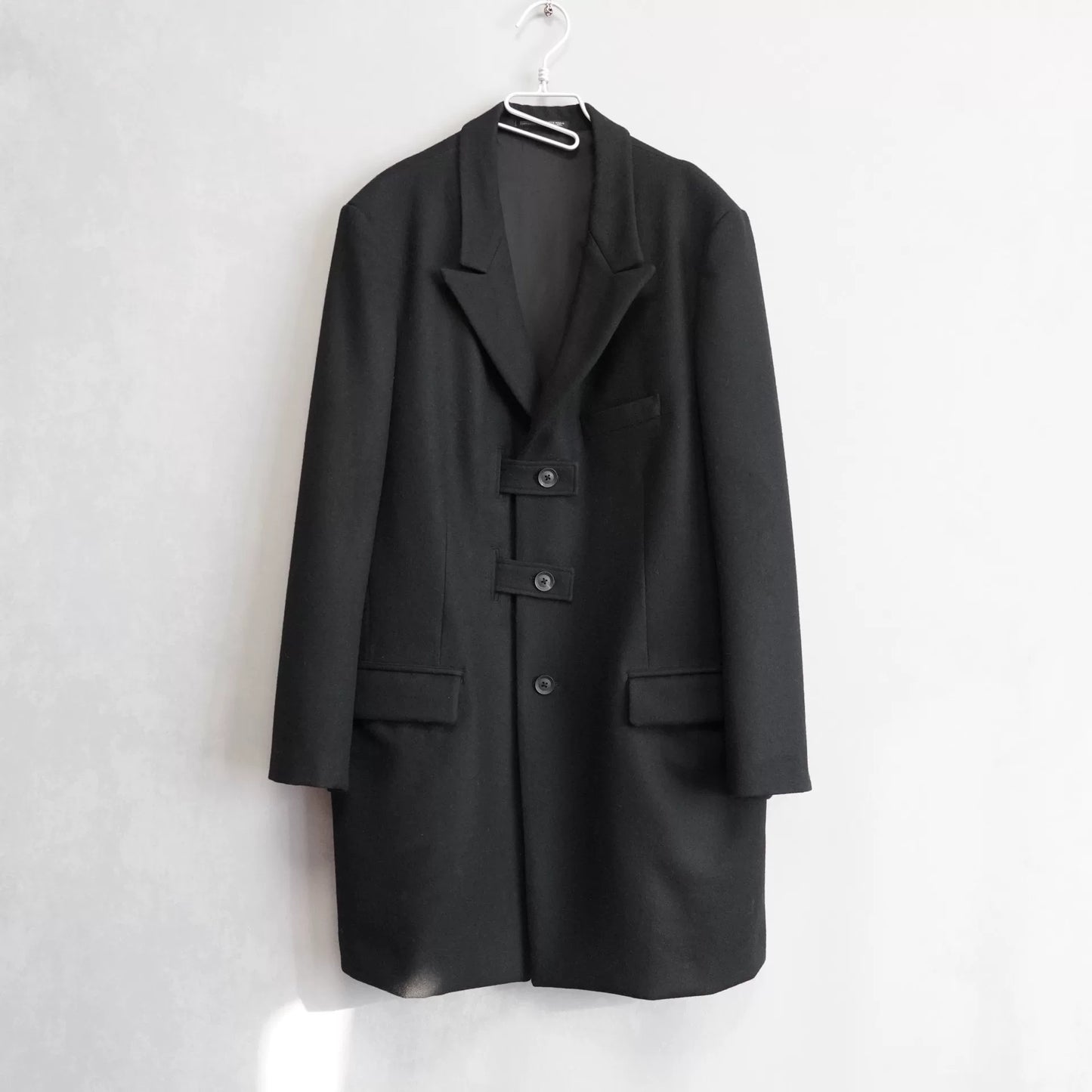 yohji yamamoto flannel long jacket