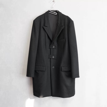 yohji yamamoto flannel long jacket