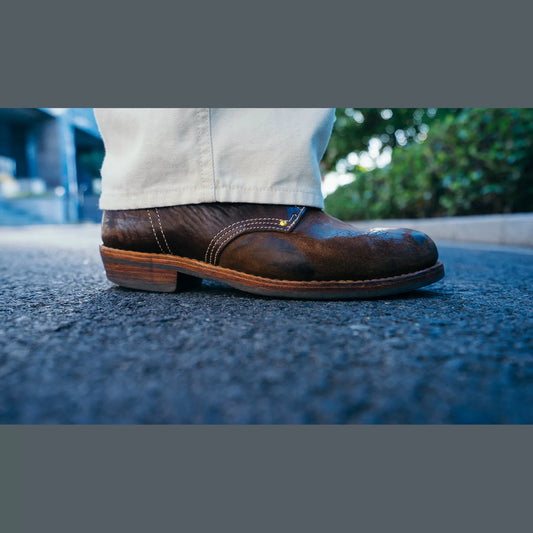 visvim brigadier boots deep brown leather