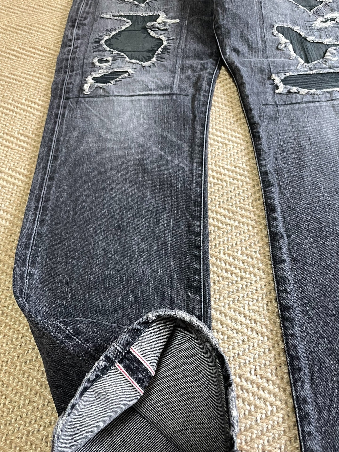 Vanquish & Fragment Distressed Washed Jeans
