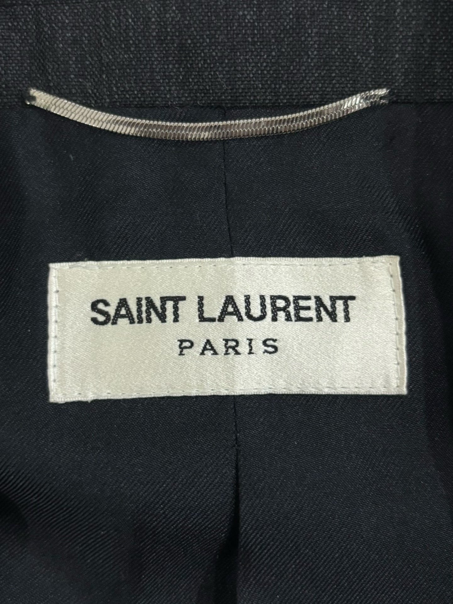Saint Laurent Structured Dark Gray Blazer