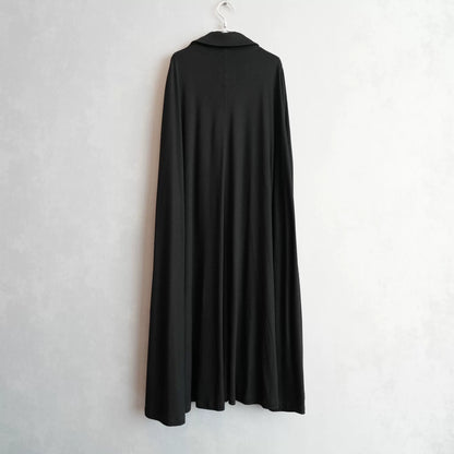black wool cape coat by Yohji Yamamoto