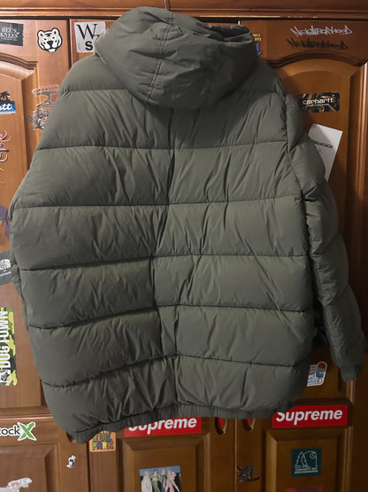 Stone Island Green Hooded Puffer Jacket
