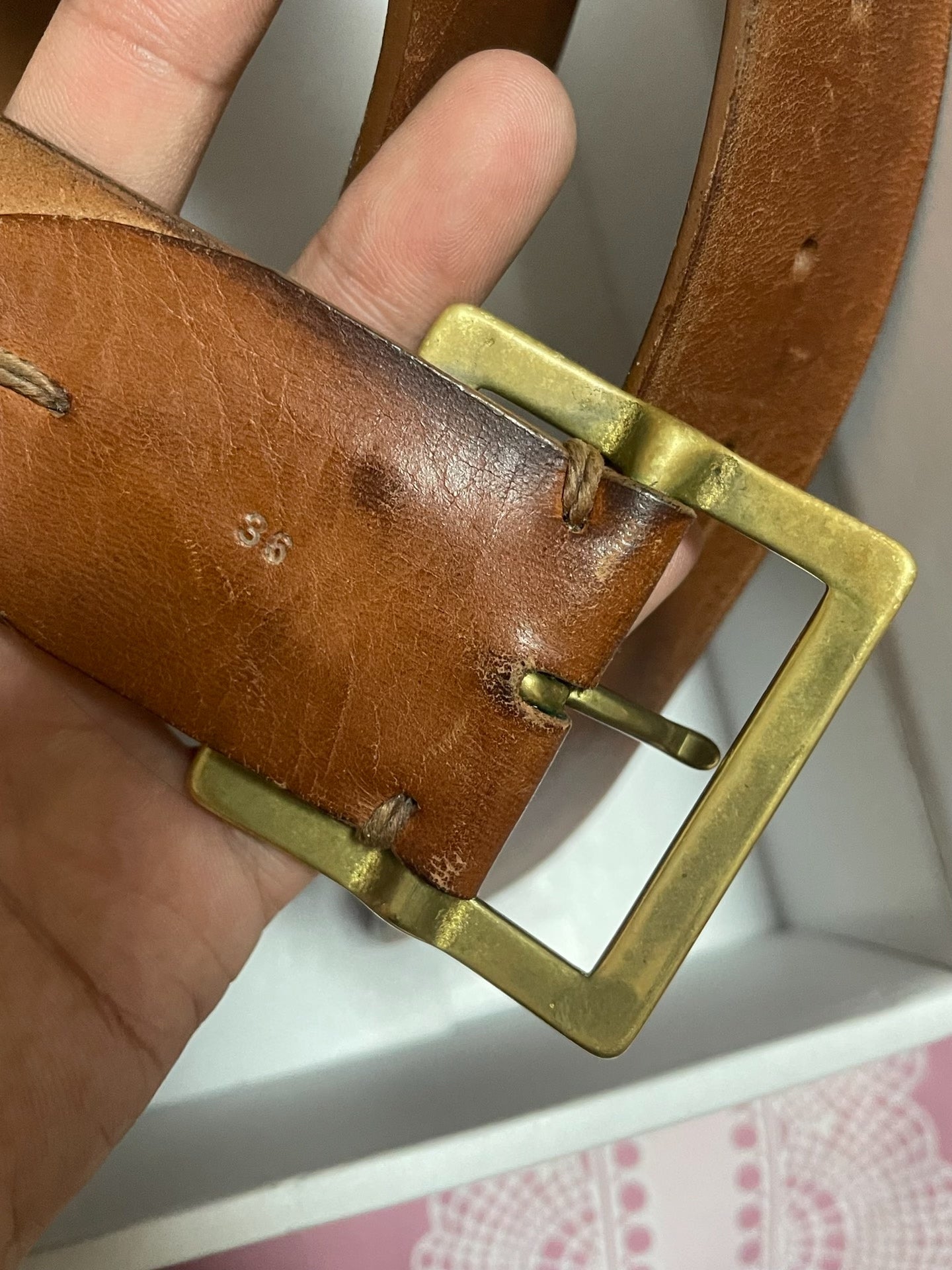 VISVIM 24AW Plain Belt 45mm