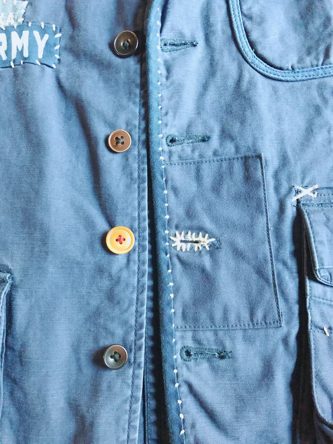 Porter Classic Indigo Hand Patchwork Vest