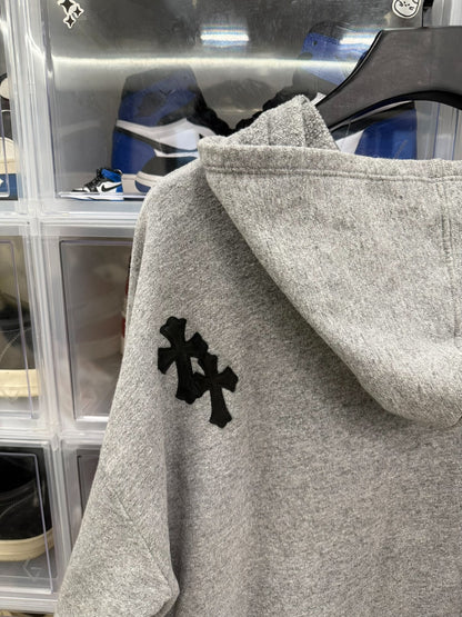 Chrome Hearts Black Cross Gray Hoodie