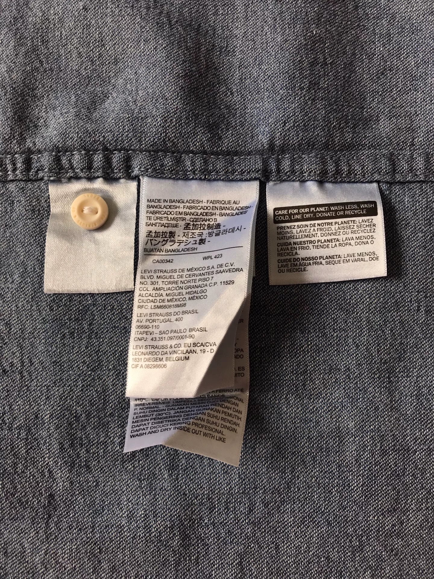 Levi's 34583-0000 Washed Denim Shirt