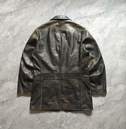 soft black leather jacket by polo ralph lauren