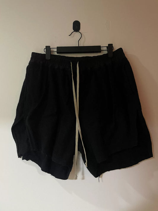 Rick Owens Porterville Wool Drawstring Shorts