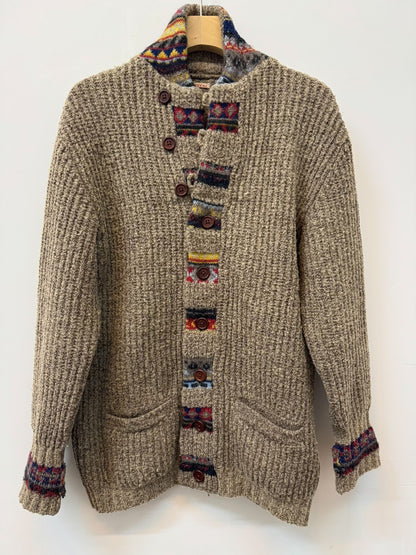 Kapital Wool Cardigan with Colorful Details