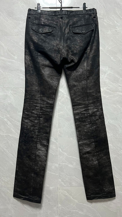 Julius 7 Distressed Silver Gray Pants