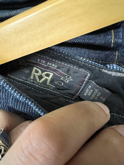 RRL Blue Dyed Military Pants Wabash