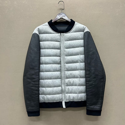 valentino color-blocked quilted jacket