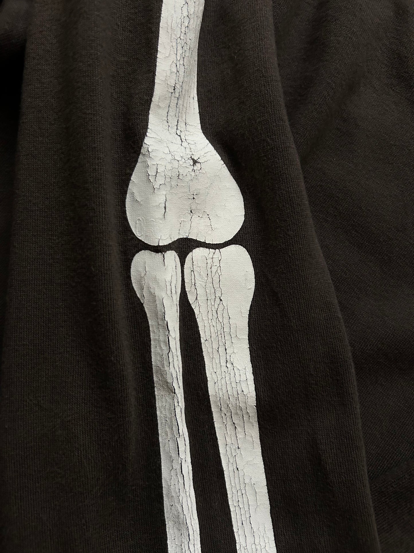 skeleton print long sleeve shirt