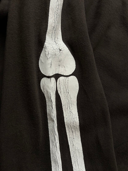 skeleton print long sleeve shirt