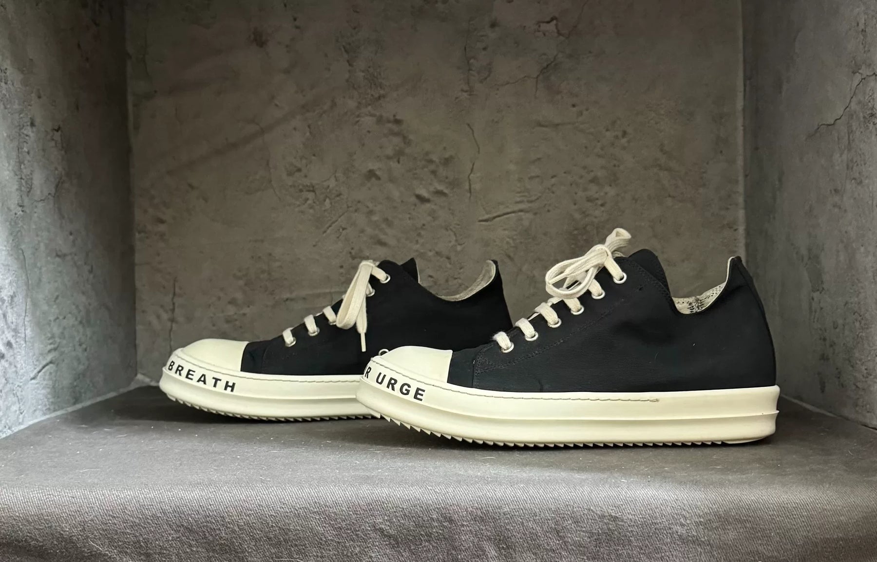 Rick Owens 23 Satin Sole Letter Converse
