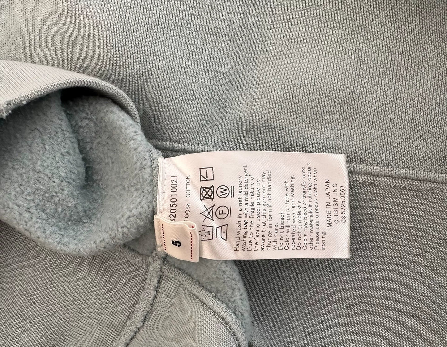 visvim jumbo hoodie uneven dye blue