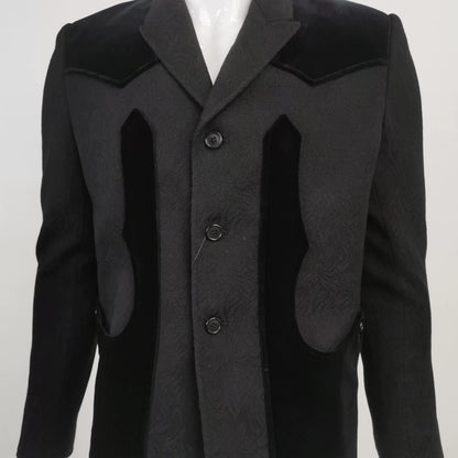 Saint Laurent Black Wool 3-Button Blazer