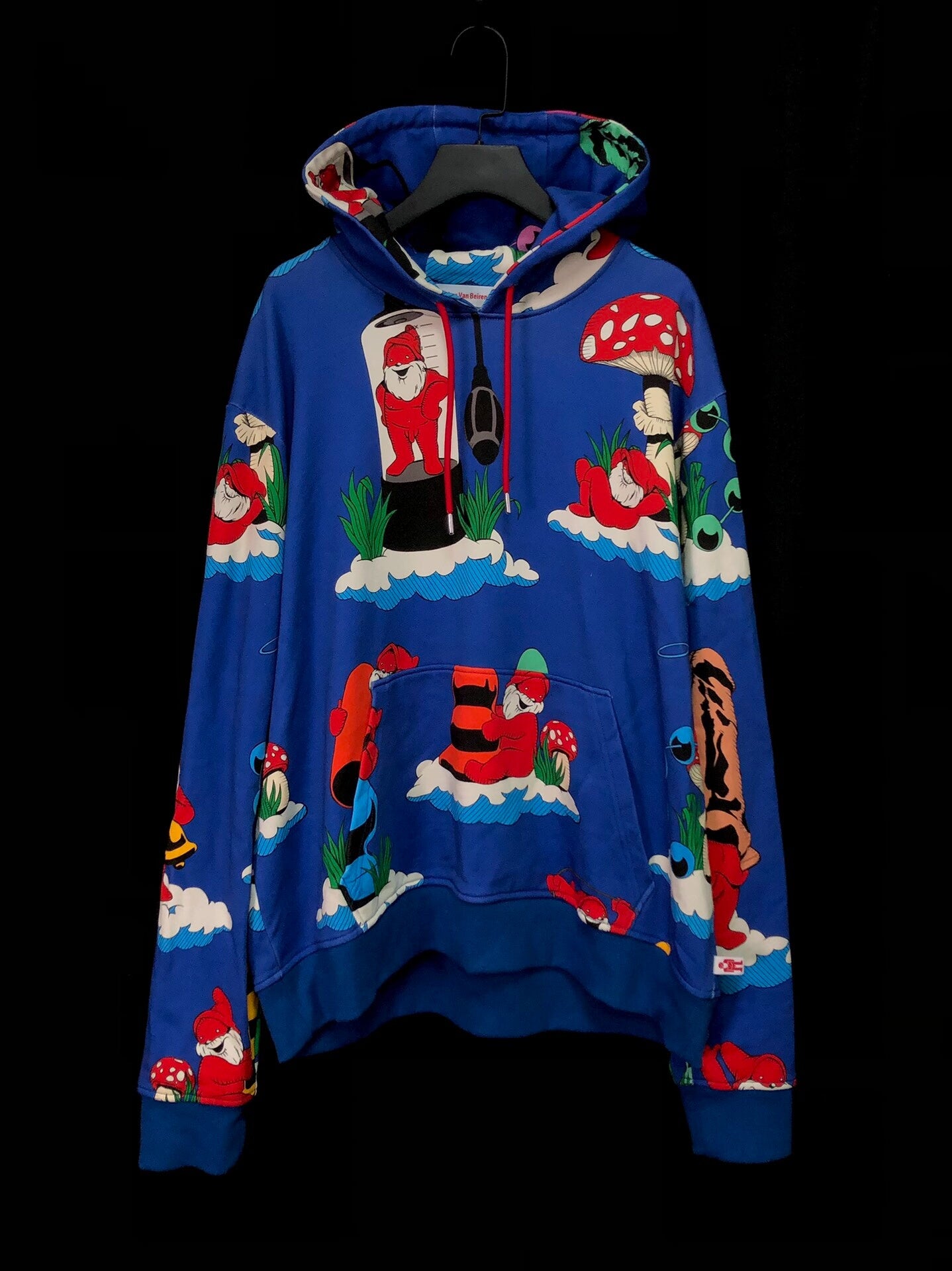 colorful hooded sweatshirt by Walter Van Beirendonck