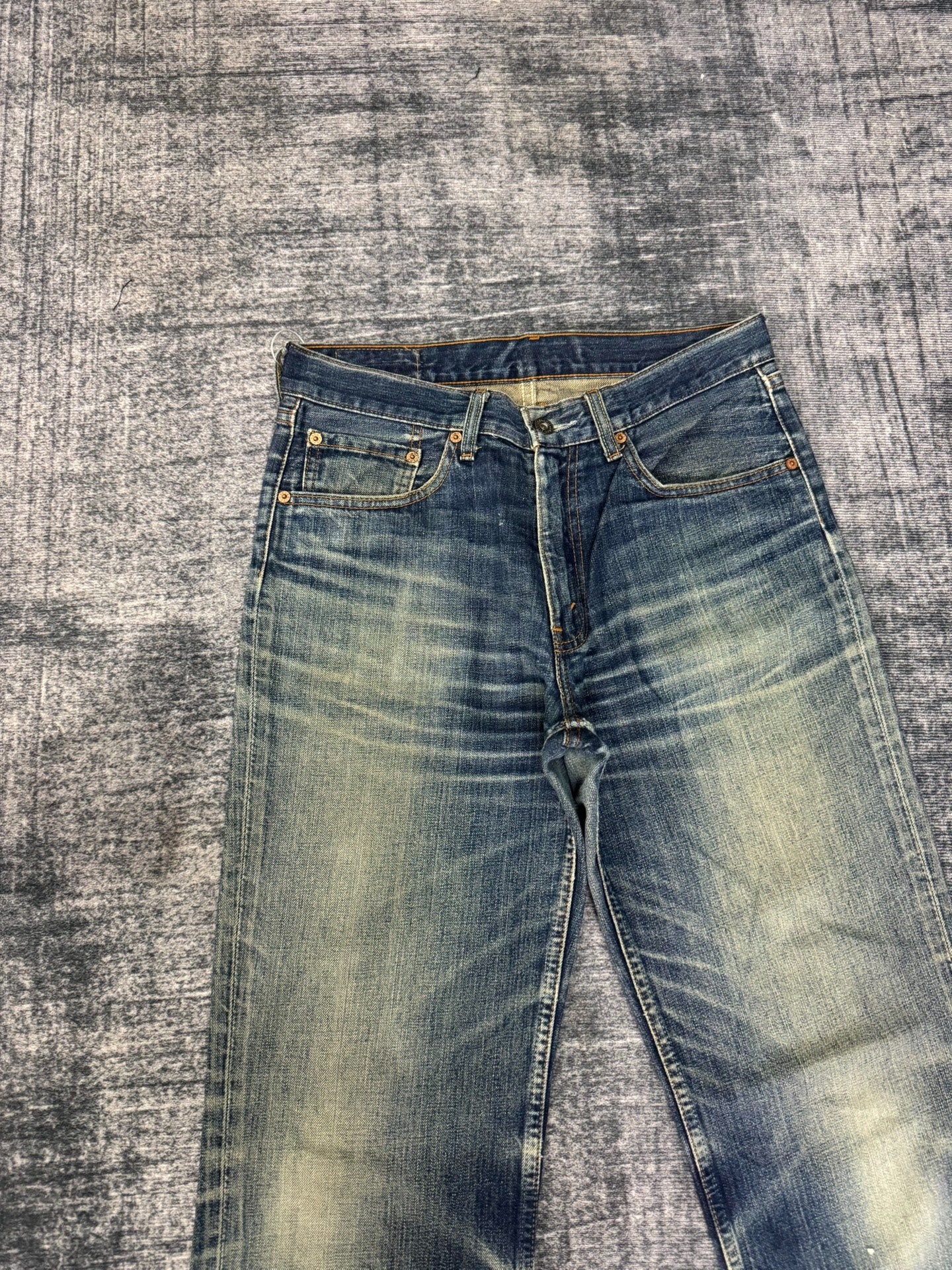 Vintage Levi's 502 Japanese Washed Blue Jeans