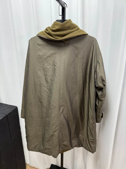 issey miyake oversized windcoat with large collar