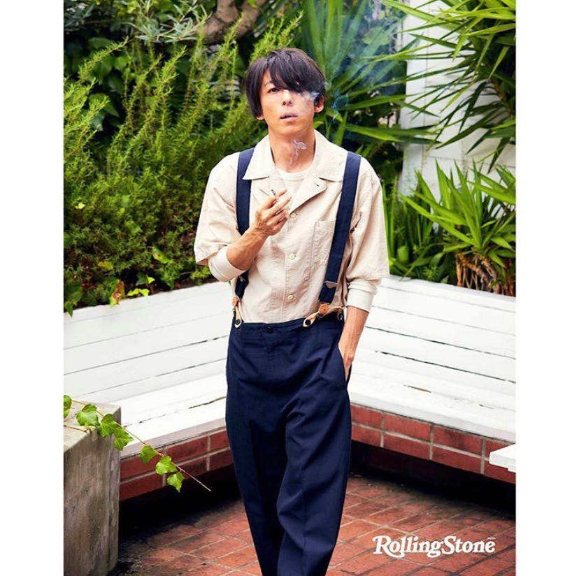 visvim anton suspender pants in gray