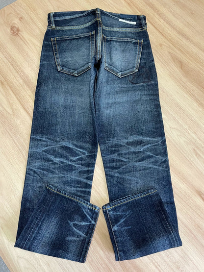 fragment lightning wash denim pants