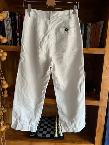 vintage washed grey work pants