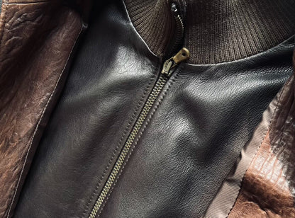 dolce gabbana double-layer leather motorcycle jacket