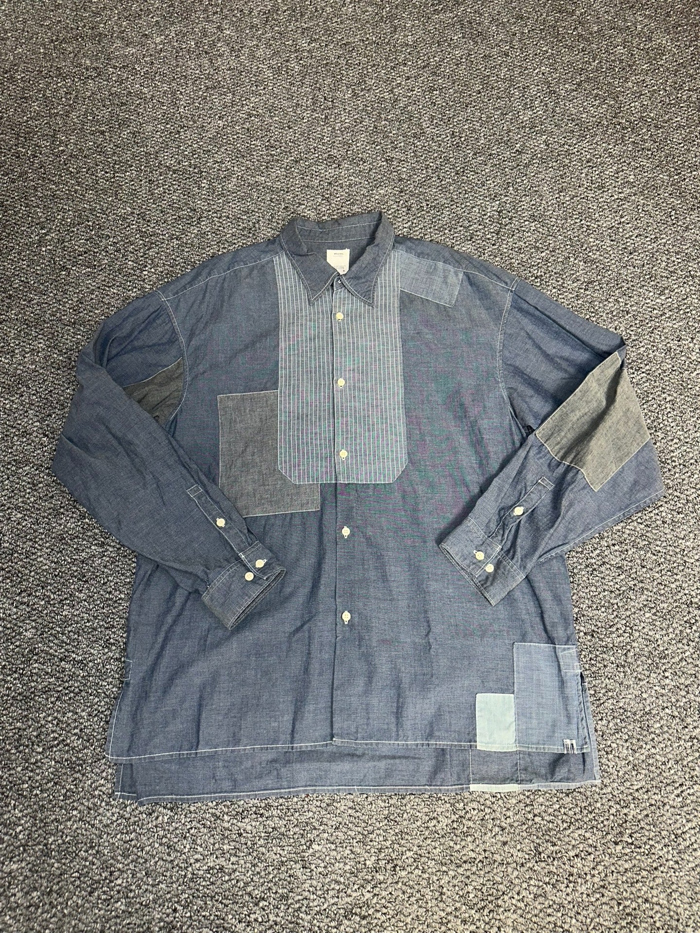 visvim Denim Patchwork Shirt