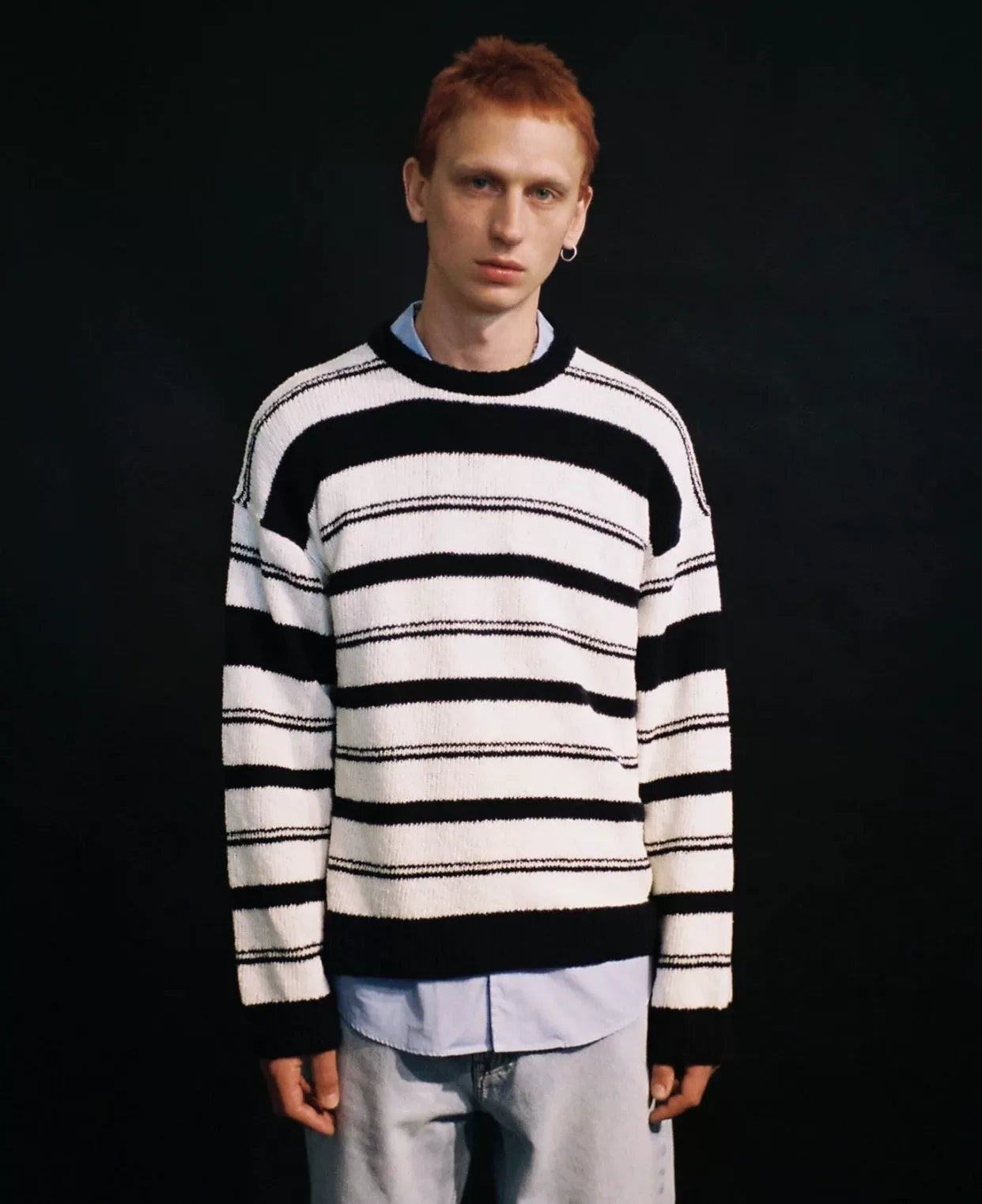 Our Legacy Black and White Striped Sweater