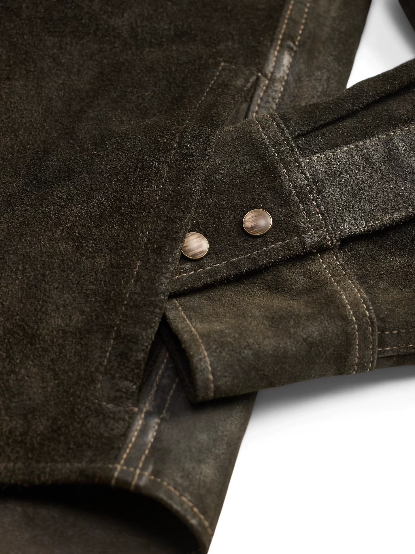 RRL Suede Western Shirt Jacket