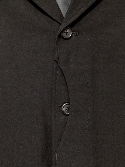 Yohji Yamamoto Y's Men Black Wool Coat
