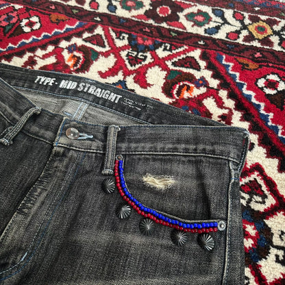 black denim pants from neighborhood