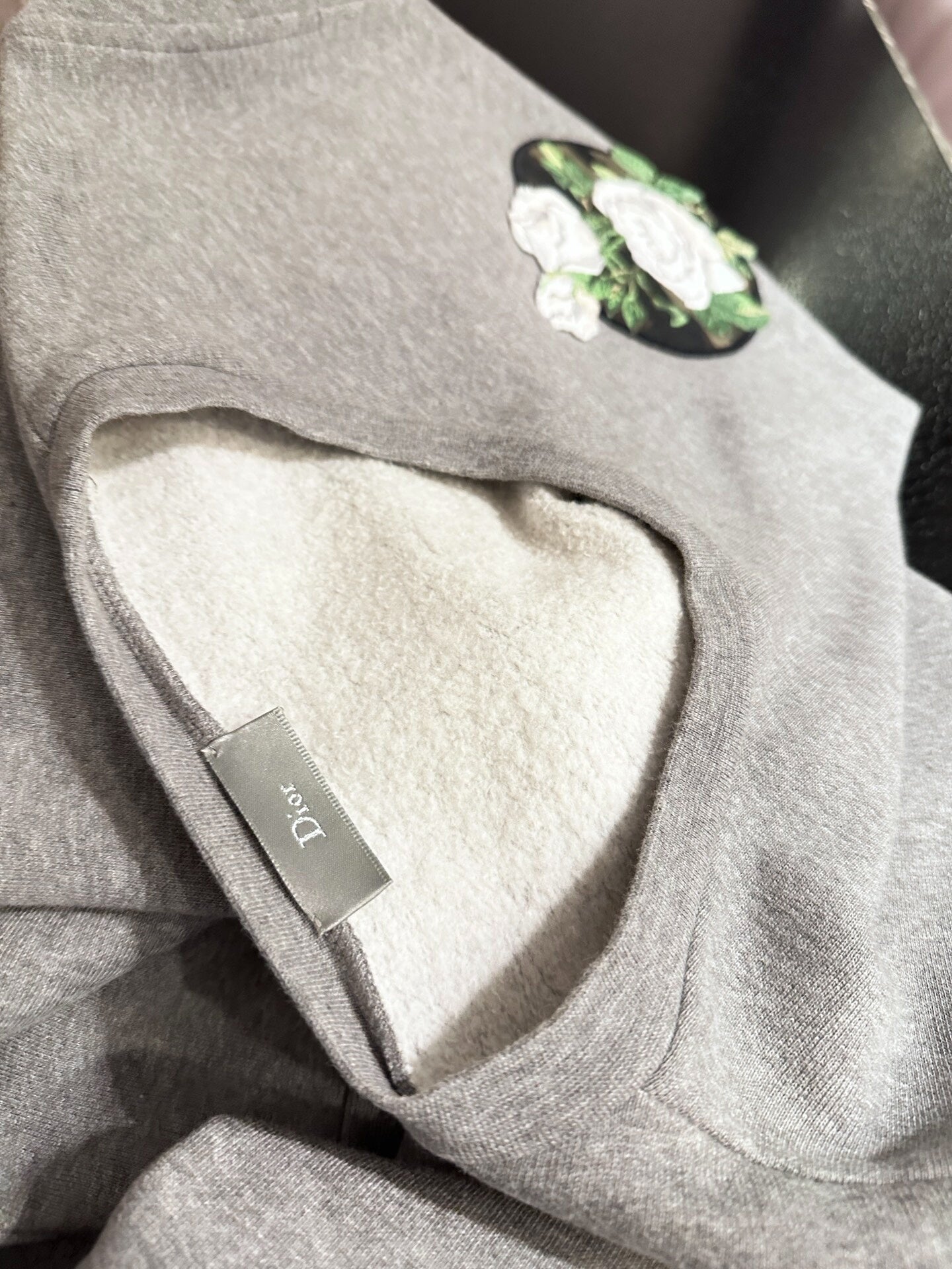 Dior Embroidered Long Sleeve Sweatshirt