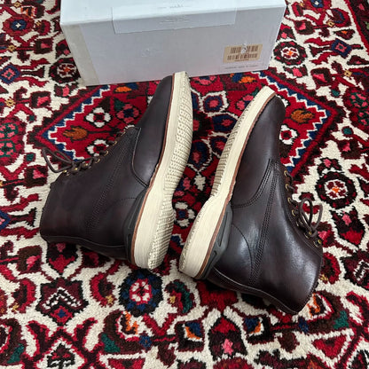 visvim virgil boots in dark brown